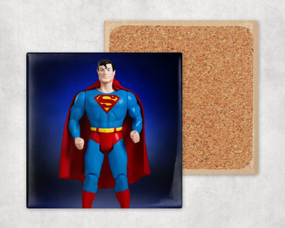 Super Powers Collection - Set of 8 Retro Glossy Tile Coasters