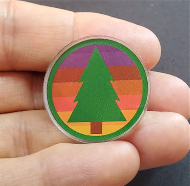 Pine Guard Acrylic Pin - Inspired by The Adventure Zone : Amnesty